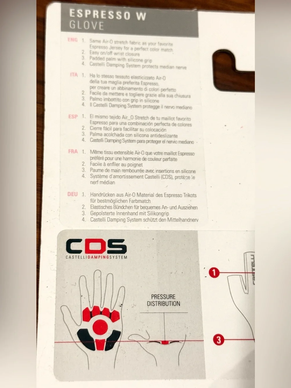 Castelli Espresso Gloves women’s Cycling (Hibiscus ) (L)  New